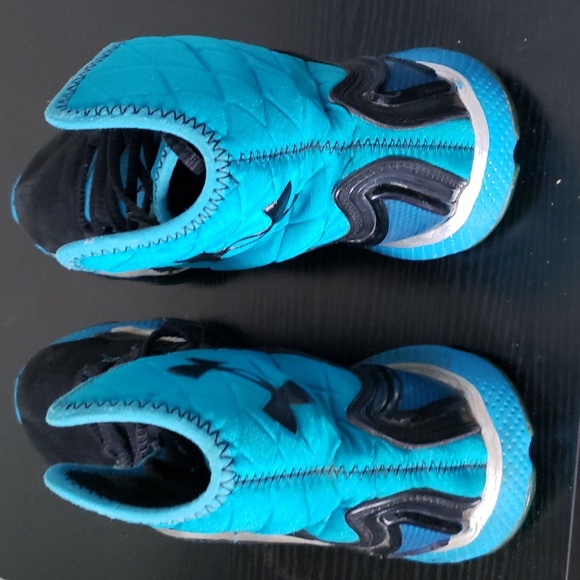 Under Armour Micro G Cam Newton SZ.8.5 Pre-owned Blue& Black. hi top - Picture 2 of 8